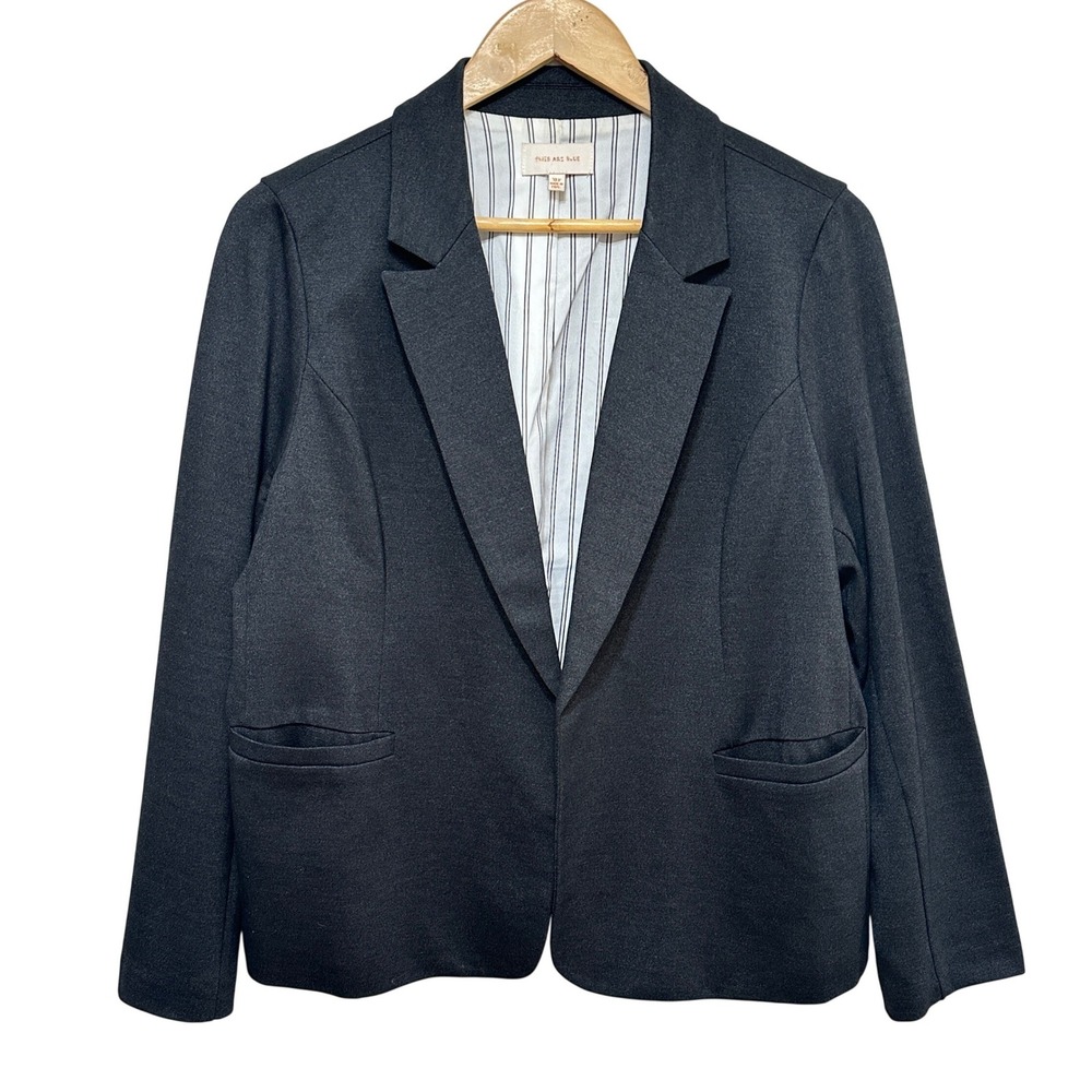 Skies Are Blue Open Front Blazer Womens XLP Rayon Blend Professional Career